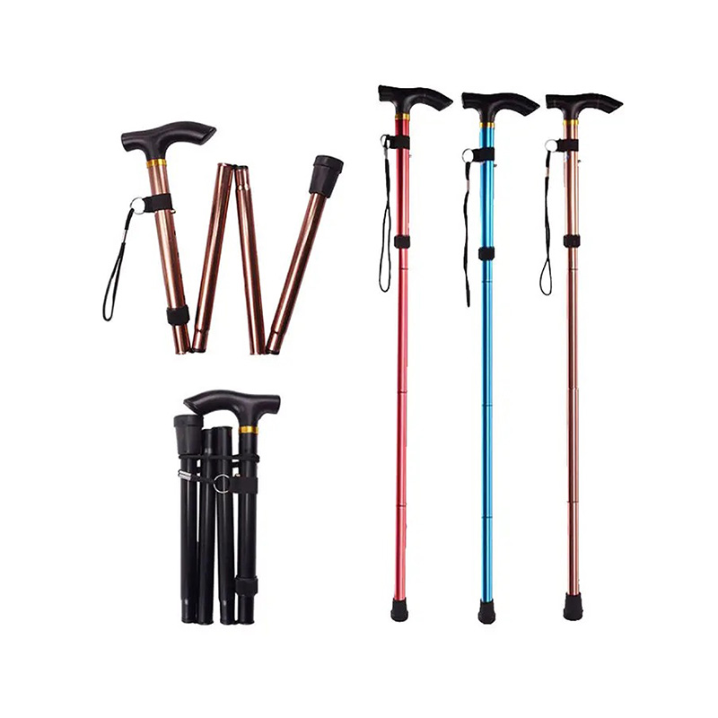 Pôle de trekking pliant à quatre sections