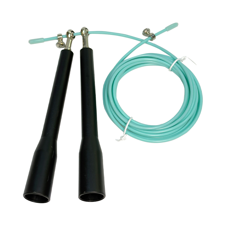 Corde à sauter en fil d'acier à roulement pivotant à poignée courte<br />SF-50