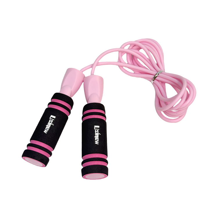 Corde à sauter lestée à poignée irrégulière en mousse bicolore<br />SF-64