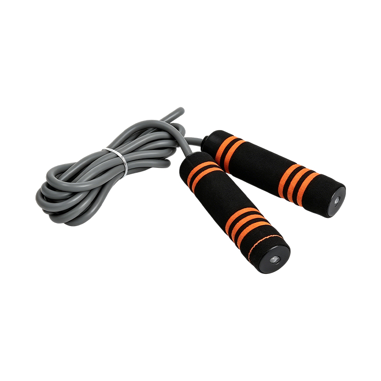 Corde à sauter à poignée en mousse de coton bicolore<br />SF-65