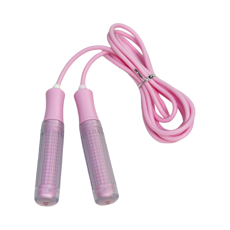 Corde à sauter transparente avec poignées en maille<br />SF-66