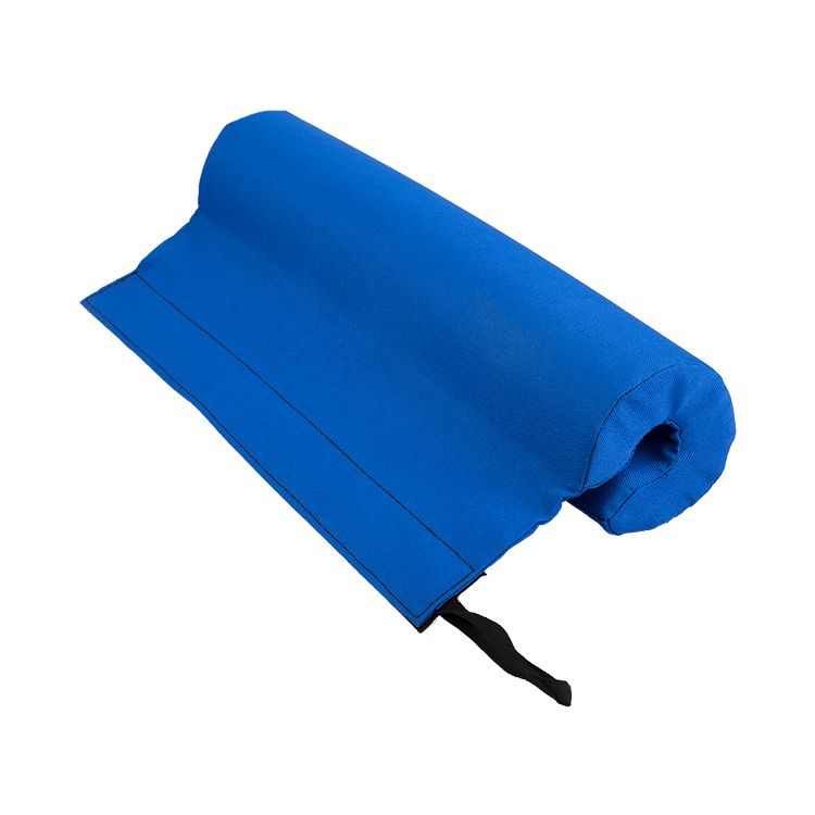 Coussin d'haltères bleu
