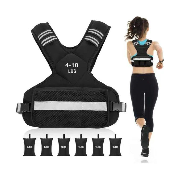 Gilet lesté réglable avec poids amovibles