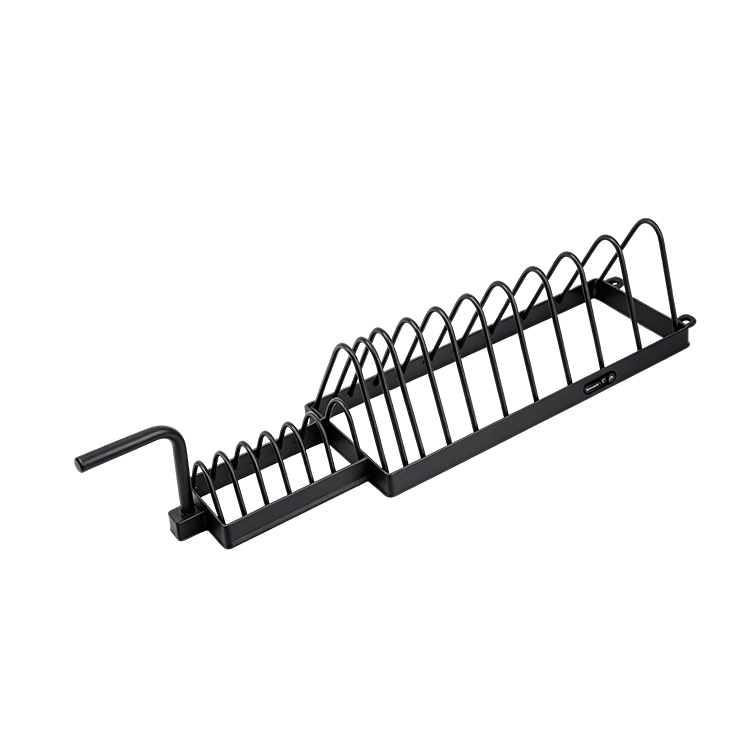 Nouveau chariot à plaques de poids (noir mat)